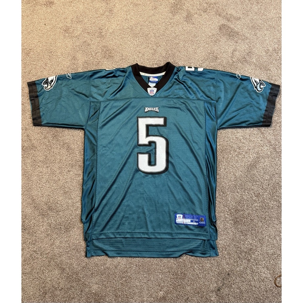 Vintage Reebok NFL Philadelphia Eagles Donovan McNabb Large Football Jersey Read